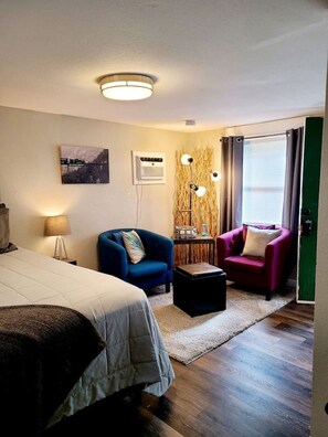 Desk, iron/ironing board, travel cot, free WiFi