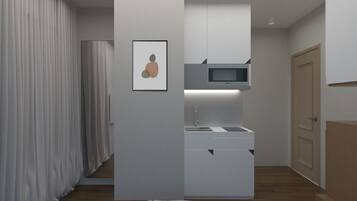 Desk, soundproofing, iron/ironing board, free WiFi