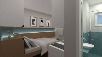 Desk, soundproofing, iron/ironing board, free WiFi