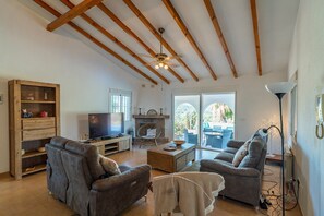 Chimenea, reproductor de DVD