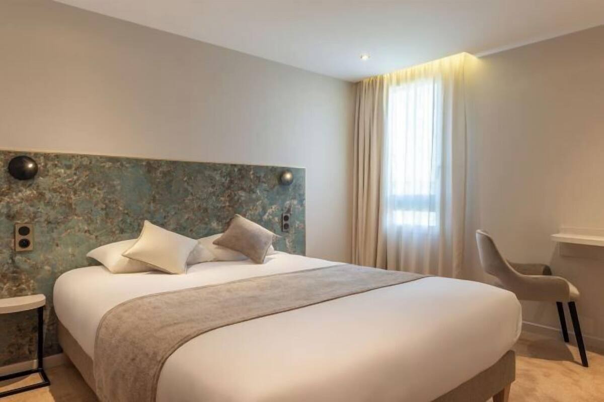 Blackout curtains, soundproofing, iron/ironing board (on request)