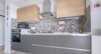 Maison de vacances "Tra Mare e Lago" avec terrasse privée, Wi-Fi et climatisation.