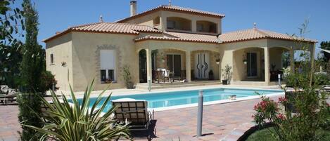 屋外プール、温水プール