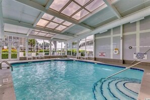 Indoor pool, a heated pool