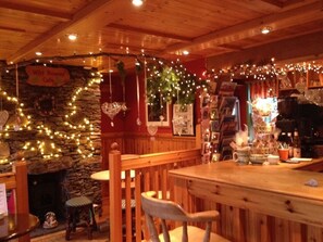 Dining - Elevated Loch View Cabin with WiFi, Electric Hot Tub and Mountain Views (Dalavich)