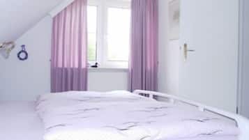 2 slaapkamers, een kluis op de kamer, een strijkplank/strijkijzer