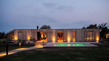 Luxury House | In-room safe, desk, laptop workspace, blackout drapes