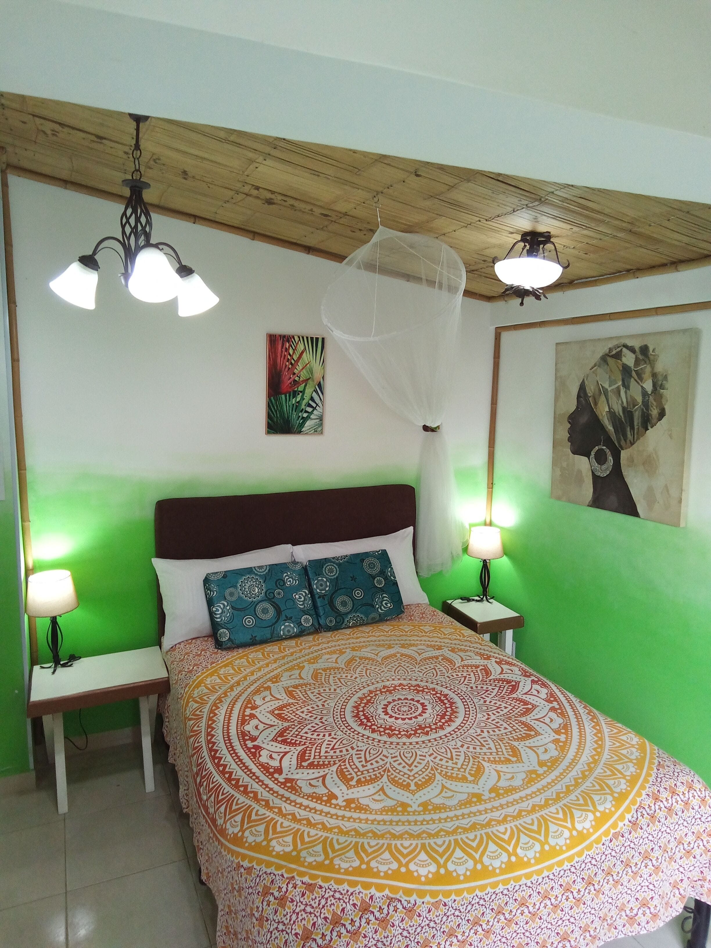 舒适客房, 1 张双人床, 无烟房, 花园景观 | 特色装修、笔记本电脑工作区、免费 WiFi