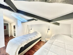 2 bedrooms, iron/ironing board, free WiFi, bed sheets - Carre d'or duplex (Cannes)