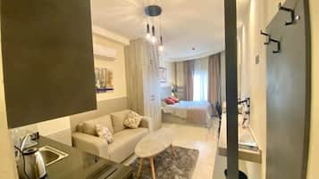1 bedroom, iron/ironing board, travel crib, free WiFi