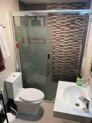 Towels, soap, toilet paper