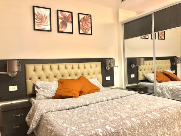 1 bedroom, iron/ironing board, travel crib, free WiFi