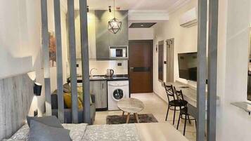 1 soveværelse, strygejern/strygebræt, weekendseng, gratis Wi-Fi