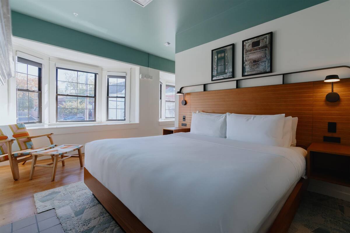 1 quarto, roupas de cama premium, frigobar, cofres nos quartos