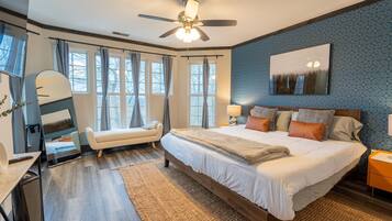 2 dormitorios, cuna de viaje, wifi gratis y ropa de cama