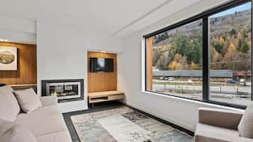 TV, fireplace, stereo, offices