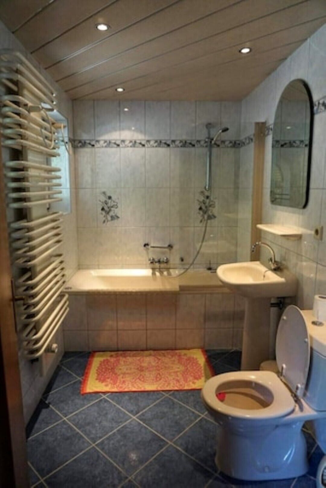 Shower, jetted tub