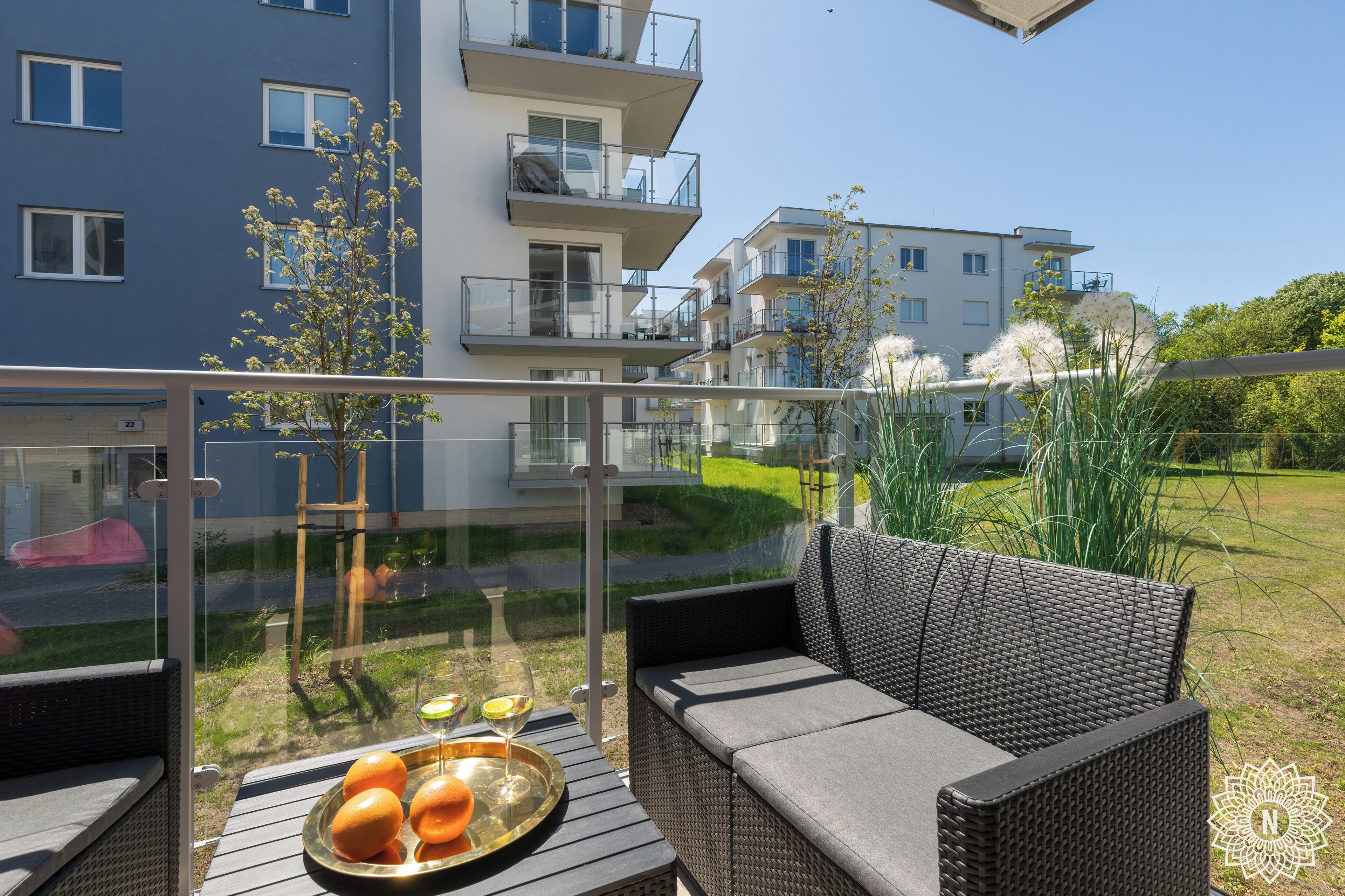 Leilighet – superior, 1 soverom | Utsikt mot gårdsplass
