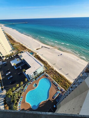 Indoor pool, outdoor pool - Exceptional Unit, Fantastic Gulf Views, Ceiling To Floor Windows,Pools! (Panama City Beach)
