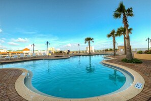 Indoor pool, a heated pool