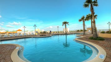 A heated pool