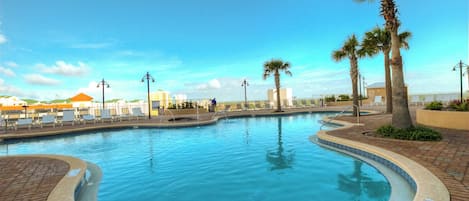 Una piscina riscaldata