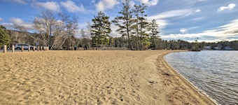 Walk to Water: Lake Winnipesaukee Home w/ Hot Tub