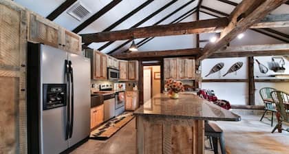 Serene cabin on 6 acre pond in rural Upper Bucks