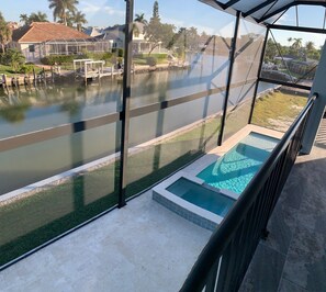 Piscine extérieure, piscine chauffée