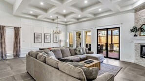 Smart TV, fireplace, video-game console, offices