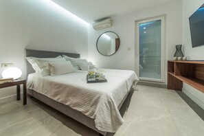 2 bedrooms, in-room safe, free WiFi, bed sheets - Apartment in Brela with Seaview, Terrace, Air condition, WIFI (201-10) (Brela)