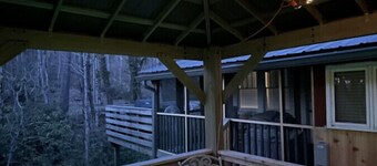 Nature Lover’s Dream Asheville Cabin w/ Creek, Hot Tub & Fire Pit
