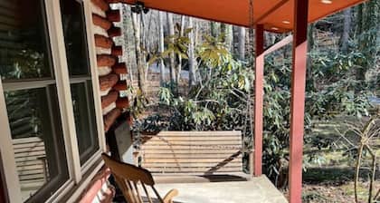 Nature Lover’s Dream Asheville Cabin w/ Creek, Hot Tub & Fire Pit