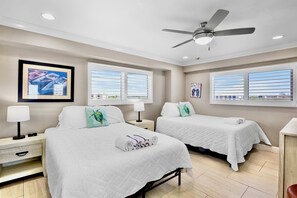 2 bedrooms, iron/ironing board, internet, bed sheets