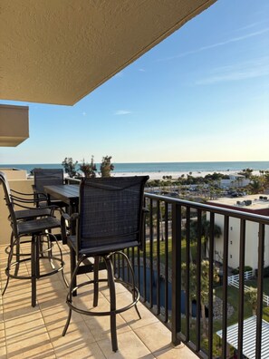 Outdoor dining - Our House at the Beach W-702 Beach View Beauty, Updated! (Siesta Key)