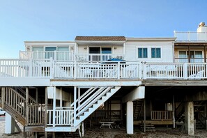 Exterior - Grand oceanfront home with multiple decks, beach access, W/D & AC (Ocean City)