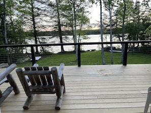 Property grounds - Lake front cabin Direct access to Snowmobile Trails. Hiking & Local shops! (Abbot)