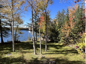 Property grounds - Lake front cabin Direct access to Snowmobile Trails. Hiking & Local shops! (Abbot)