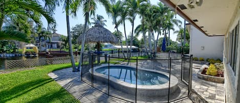 屋外プール、温水プール