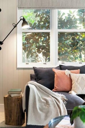 TV, fireplace, stereo