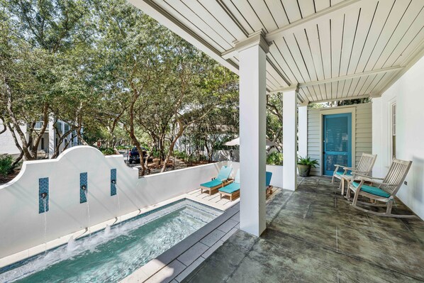 A heated pool