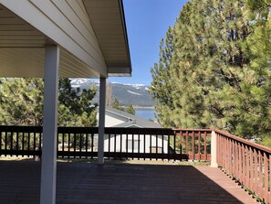 view of Lake Cascade right from the deck.