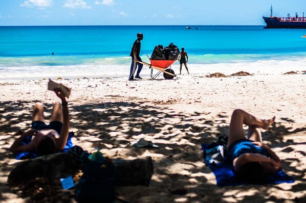 Beach nearby, beach towels