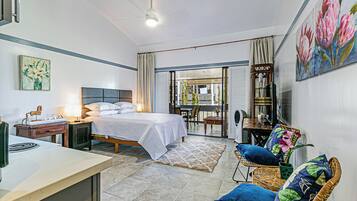 Skrivebord, wi-fi og sengetøy