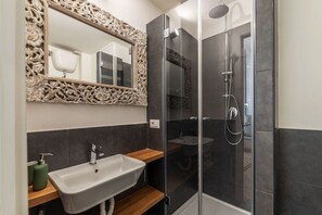 Ducha, secador de pelo, bidé y champú