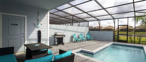 A heated pool