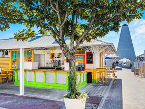 Outdoor dining - "Whitefish" | 1.5 Blocks to Beach | Private Neighborhood | Heatable Neighborhood Pool | Seagrove FL (Santa Rosa Beach)