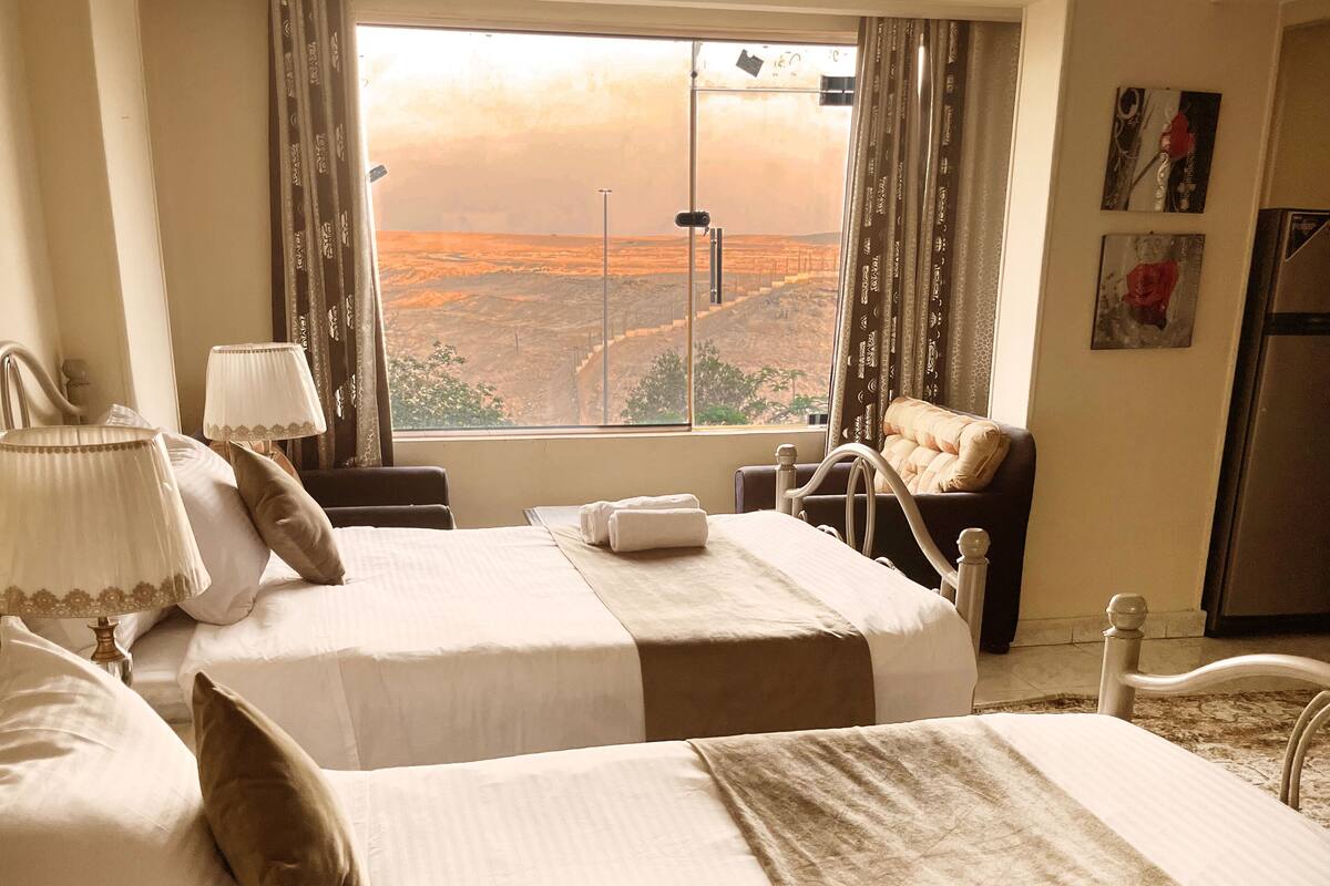 Minibar, in-room safe, desk, blackout curtains