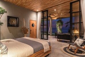 Villa de lujo, 3 habitaciones, vista a la playa | 3 habitaciones, escritorio y wifi gratis