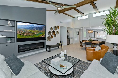 Luxurious Retreat with Designer Touches | North-Facing Back Patio | Pool and Spa Access